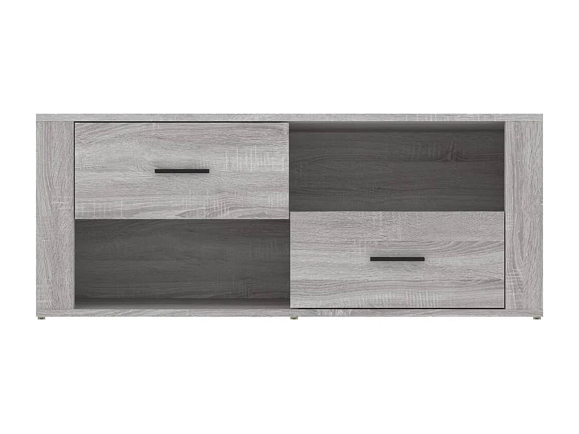 Xyra  Meuble TV Sonoma gris 100x35x40 cm Bois d'ingénierie