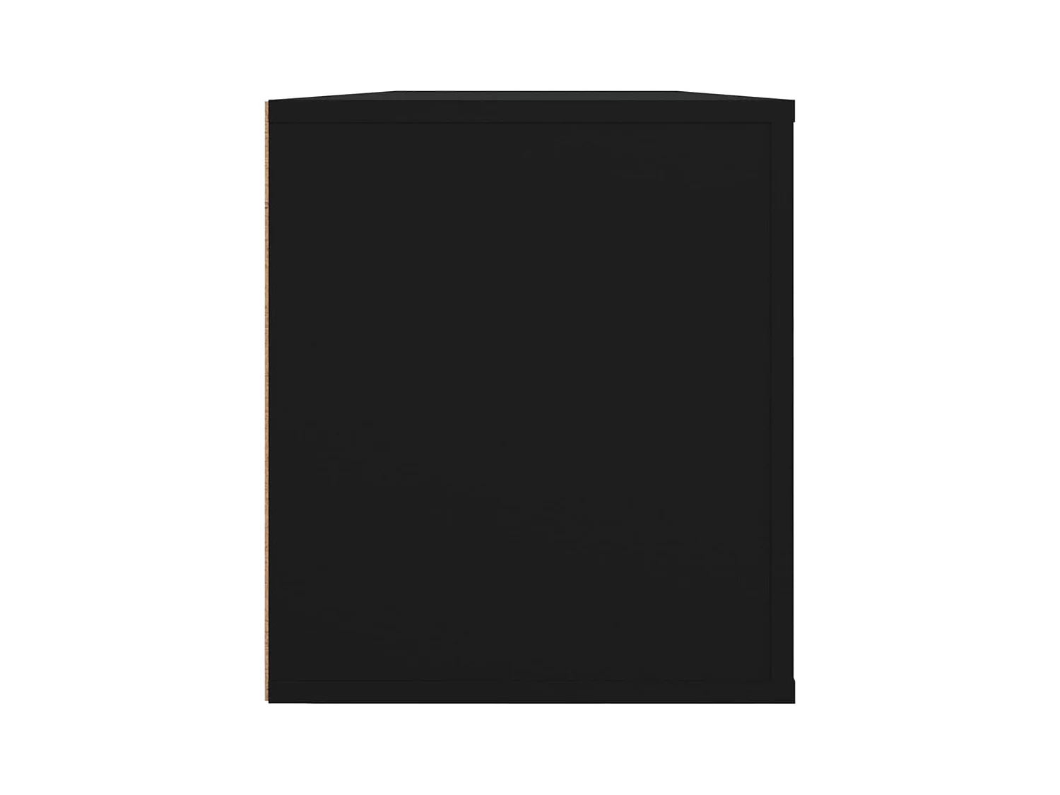 Åse Kristine  Mueble para TV madera contrachapada negra 100x35x40 cm