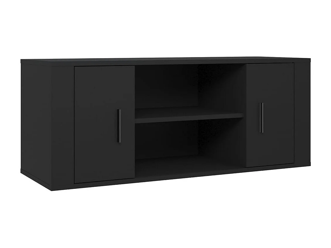 Åse Kristine  Tv-meubel 100x35x40 cm bewerkt hout zwart