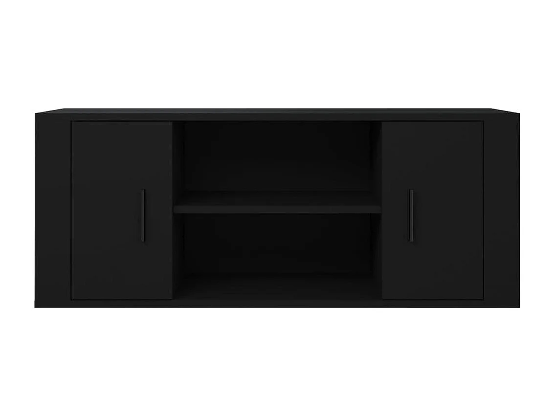 Åse Kristine  Tv-meubel 100x35x40 cm bewerkt hout zwart