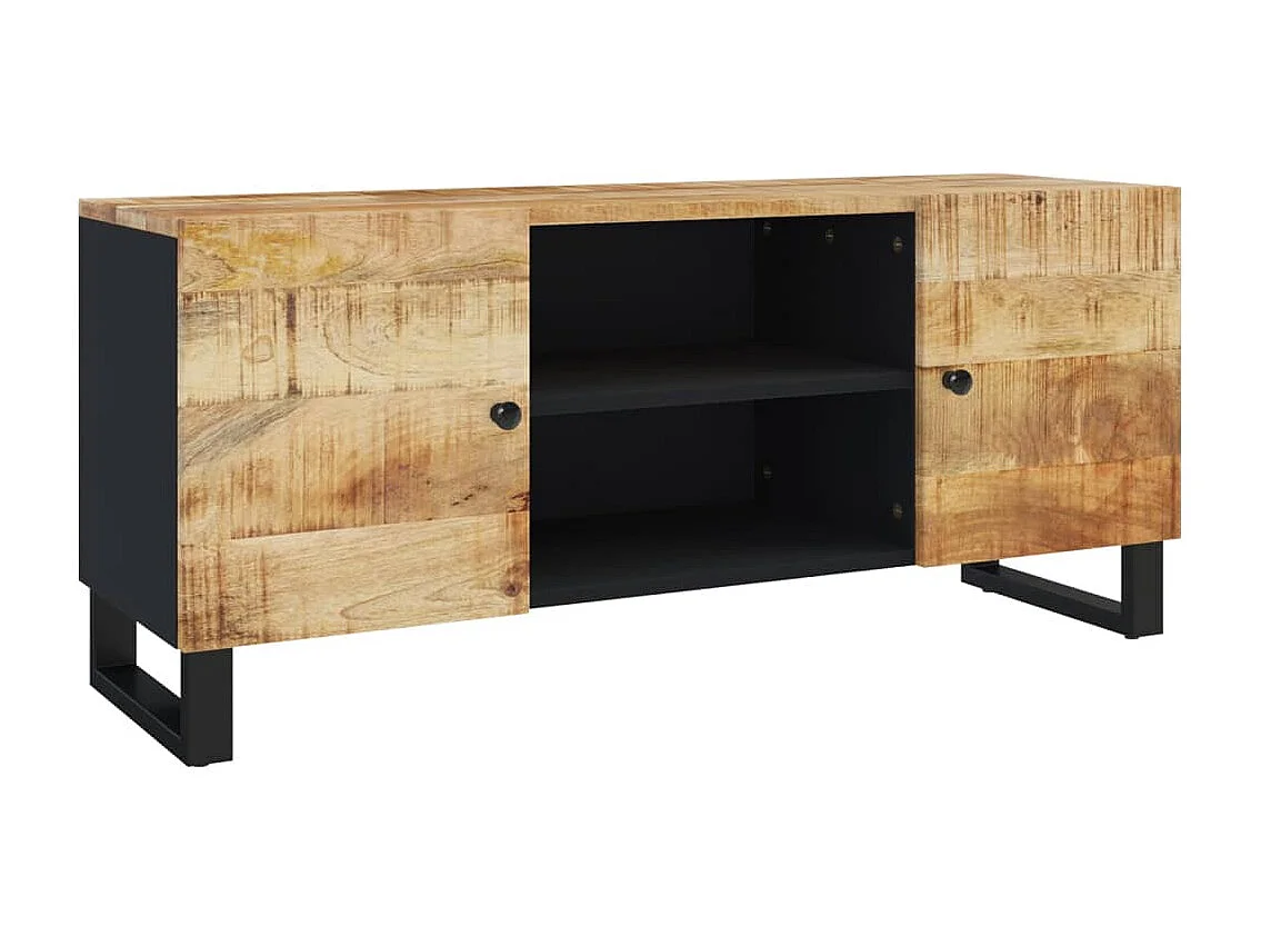 Grimdun  Meuble TV 105x33x46 cm Bois massif de manguier