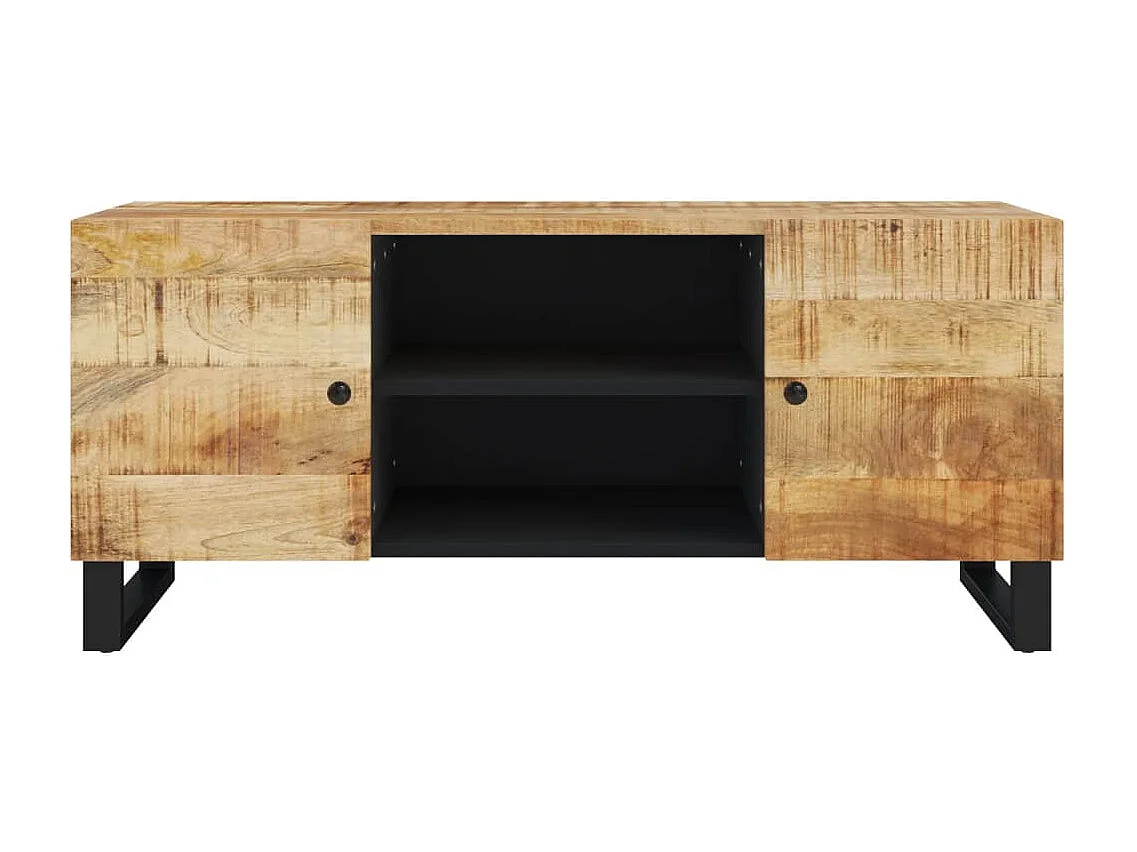 Grimdun  Meuble TV 105x33x46 cm Bois massif de manguier