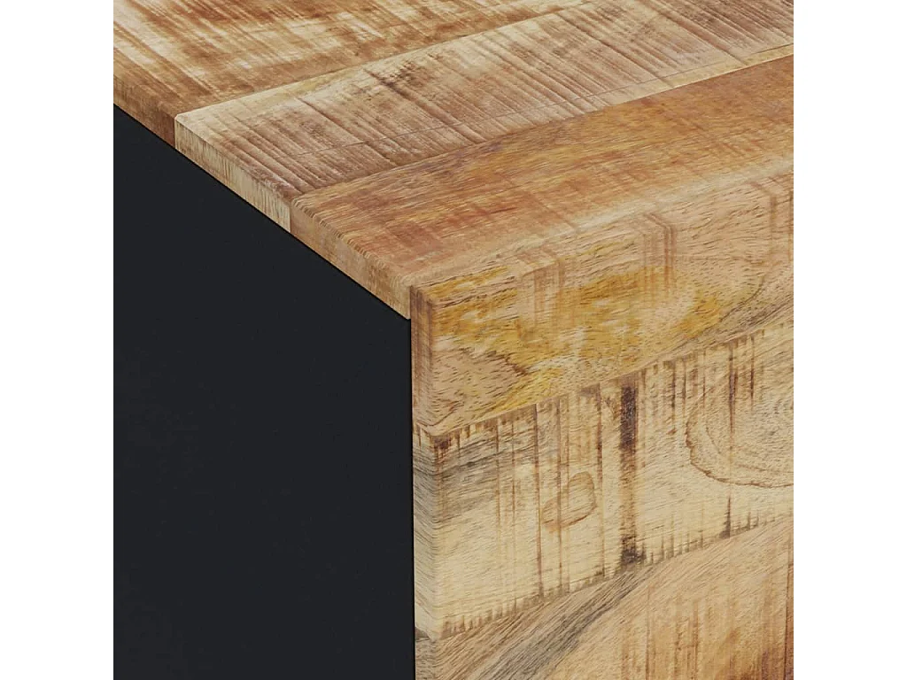Grimdun  Meuble TV 105x33x46 cm Bois massif de manguier