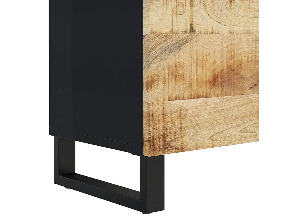 Grimdun  Meuble TV 105x33x46 cm Bois massif de manguier