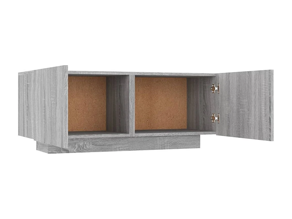 Westwego  Meuble TV Sonoma gris 100x35x40 cm Bois d'ingénierie