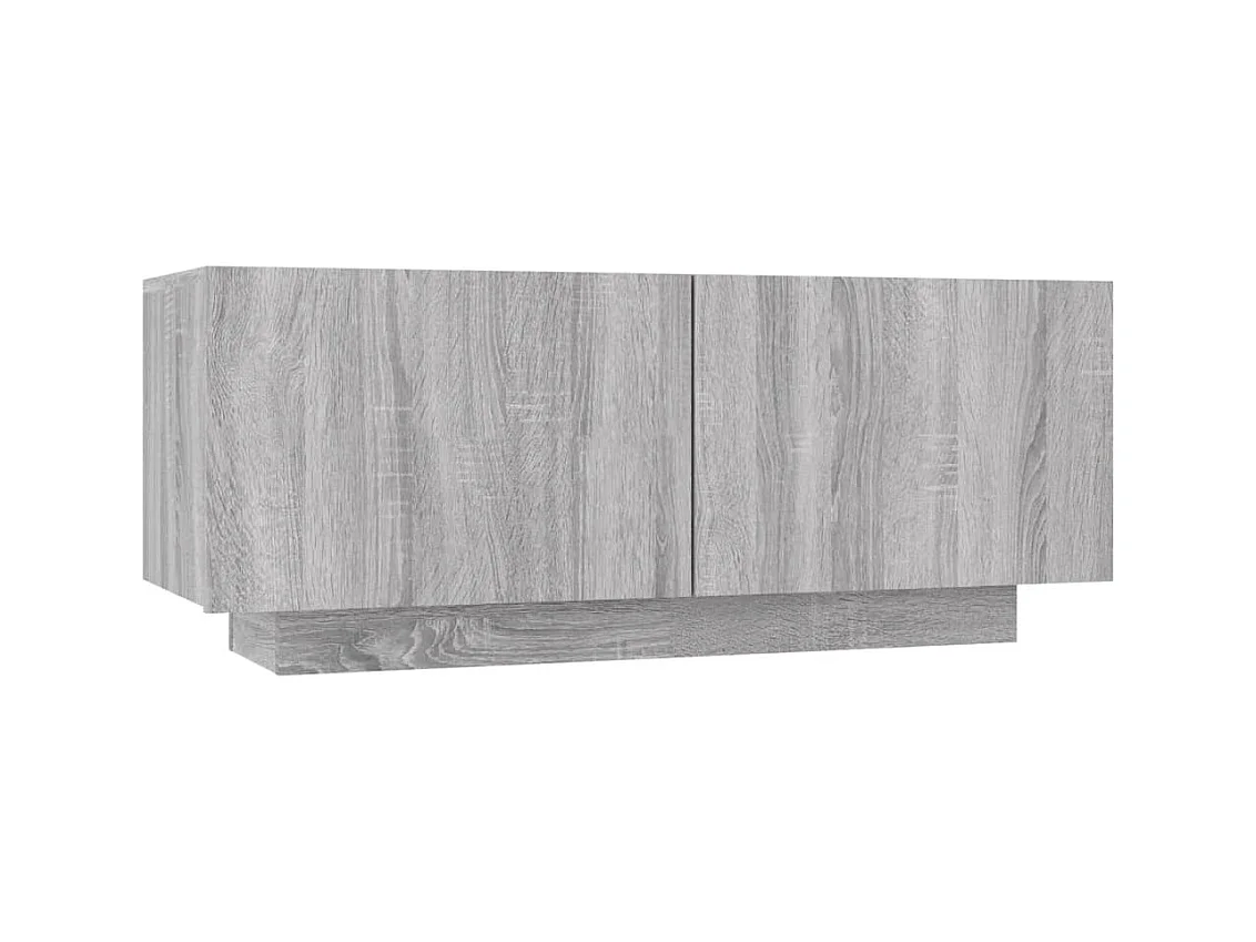 Westwego  Mueble de TV madera contrachapada gris Sonoma 100x35x40 cm
