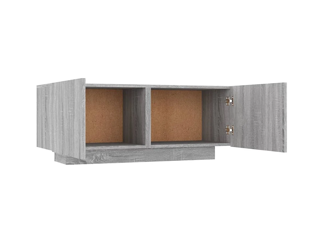 Westwego  Mueble de TV madera contrachapada gris Sonoma 100x35x40 cm