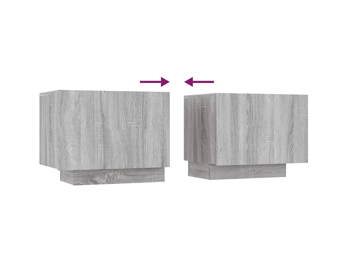 Westwego  Mueble de TV madera contrachapada gris Sonoma 100x35x40 cm