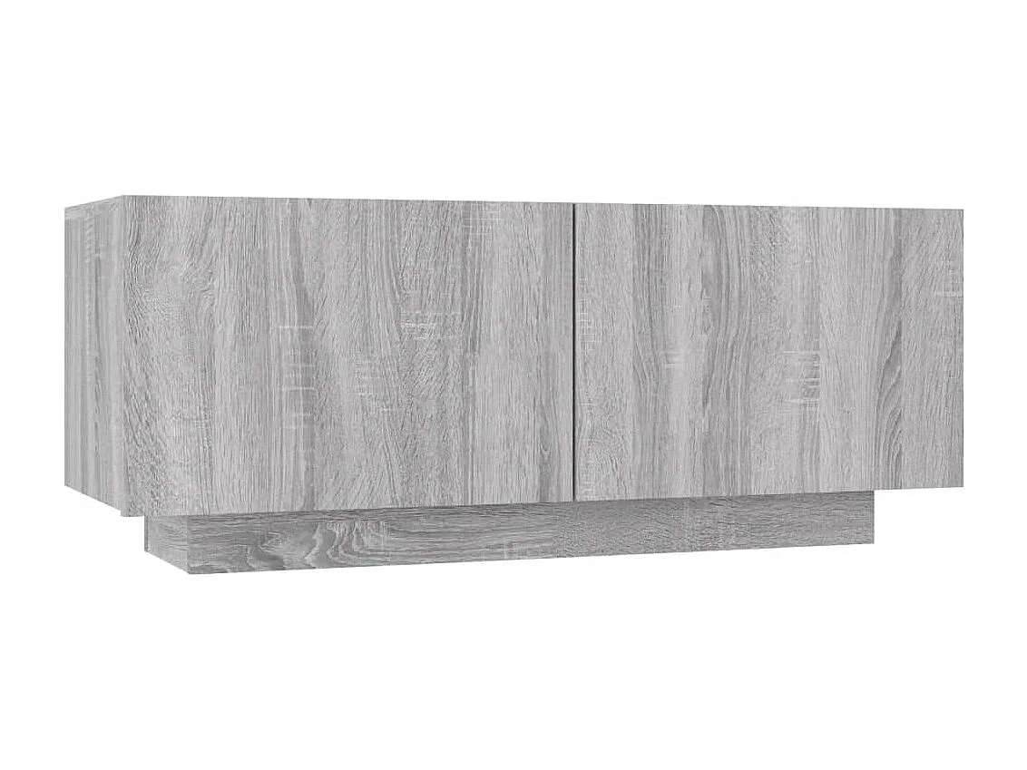 Westwego  Meuble TV Sonoma gris 100x35x40 cm Bois d'ingénierie