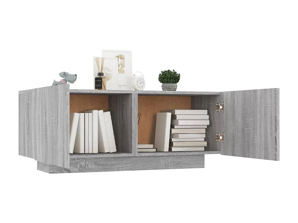 Westwego  Meuble TV Sonoma gris 100x35x40 cm Bois d'ingénierie