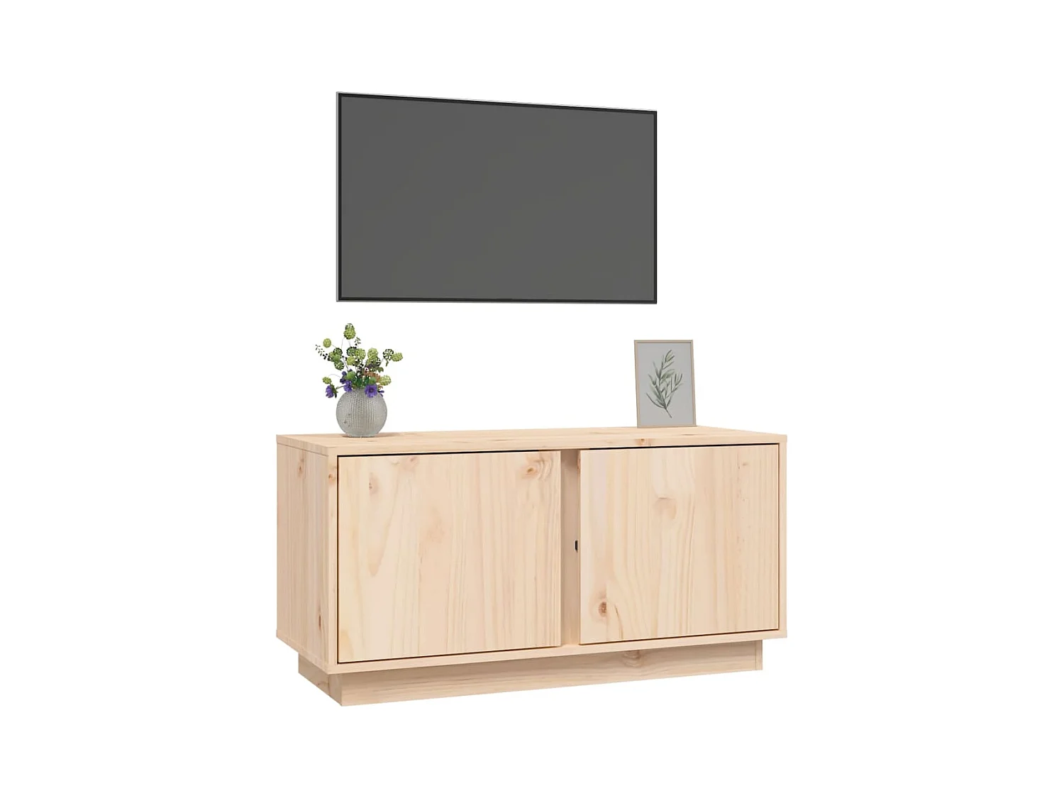 Seliron  Tv-meubel 80x35x40,5 cm massief grenenhout
