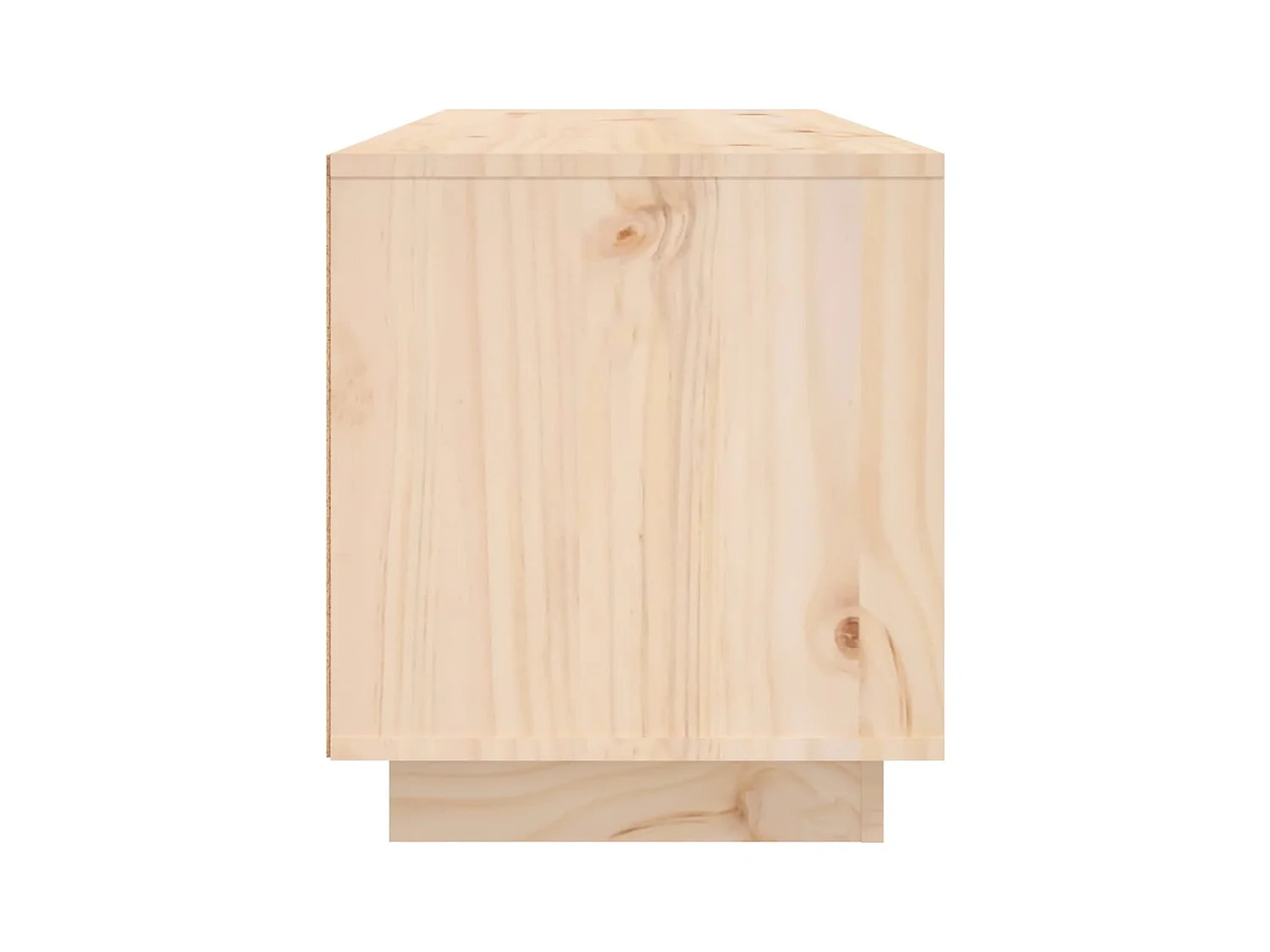 Seliron  Mueble de TV de madera maciza de pino 80x35x40,5 cm