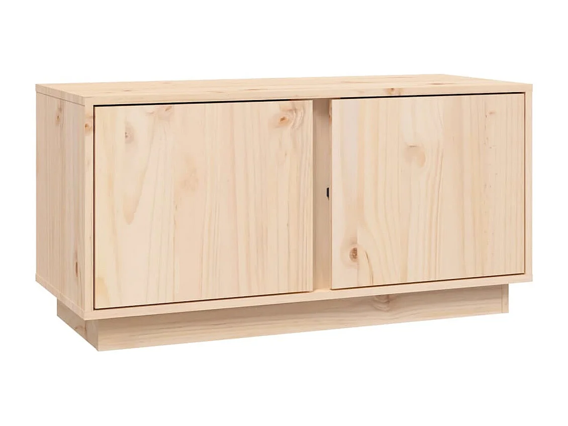 Seliron  Meuble TV 80x35x40,5 cm Bois de pin massif