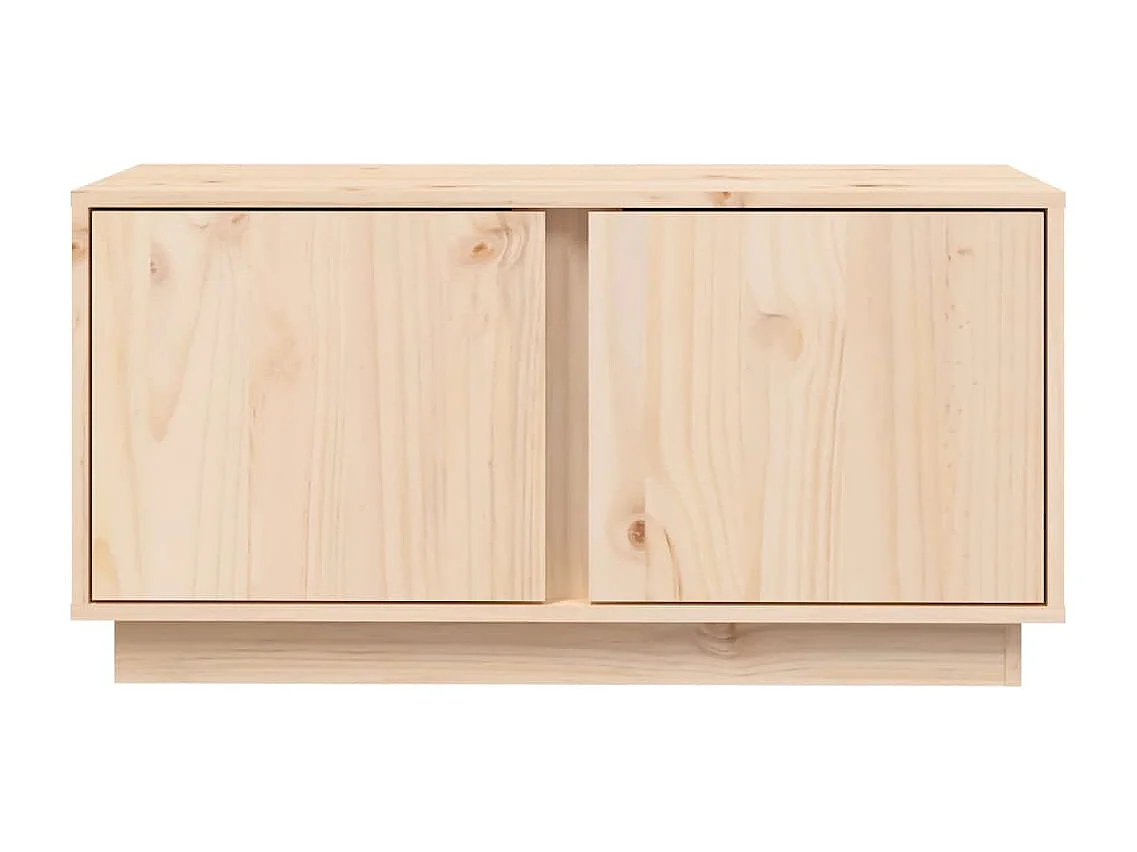 Seliron  Meuble TV 80x35x40,5 cm Bois de pin massif