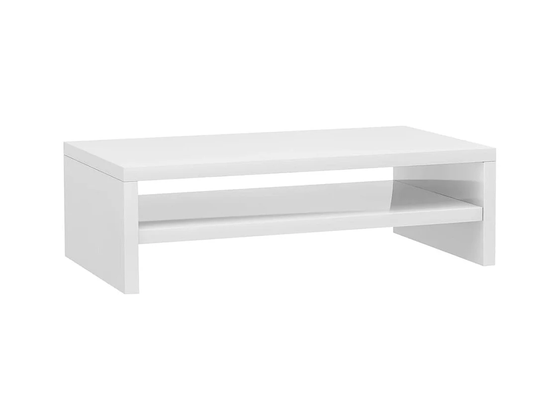 Prolenta Premium -  Support de moniteur Blanc brillant 42x24x13cm Bois d'ingénierie