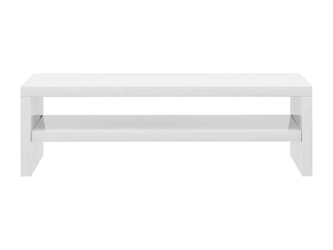 Prolenta Premium -  Support de moniteur Blanc brillant 42x24x13cm Bois d'ingénierie