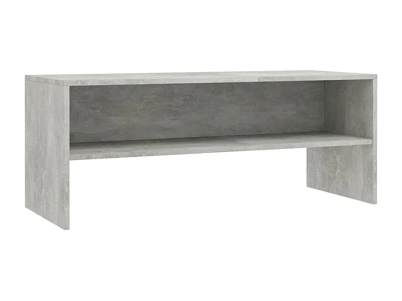 Zerina  Mueble de TV madera contrachapada gris hormigón 100x40x40 cm
