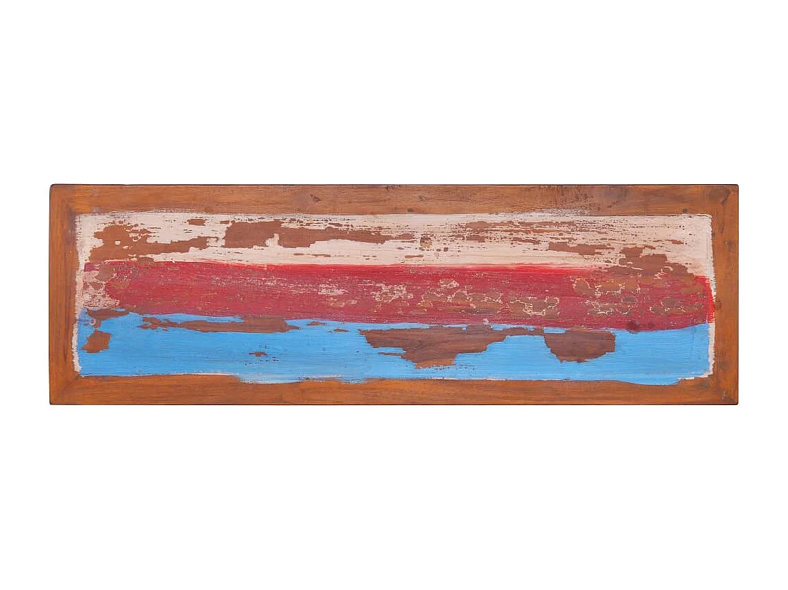 Catasauqua  Meuble TV 110x35x40 cm Bois de teck recyclé