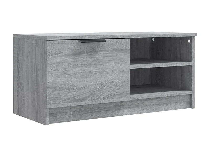 Bryvra  Meuble TV Sonoma gris 80x35x36,5 cm Bois d'ingénierie