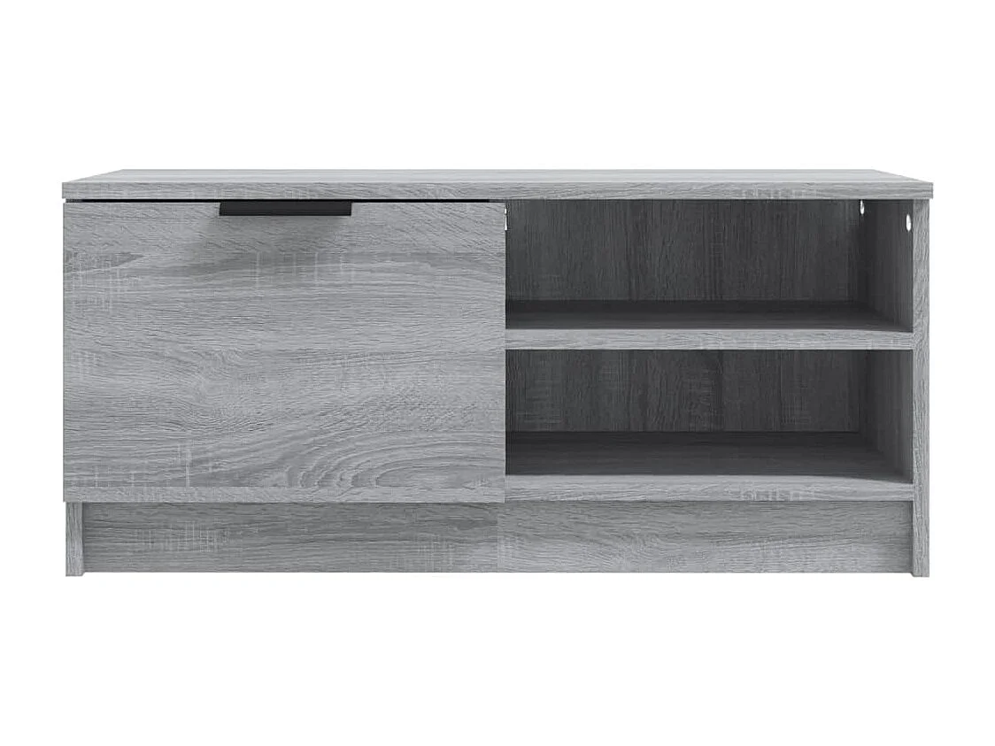 Bryvra  Meuble TV Sonoma gris 80x35x36,5 cm Bois d'ingénierie