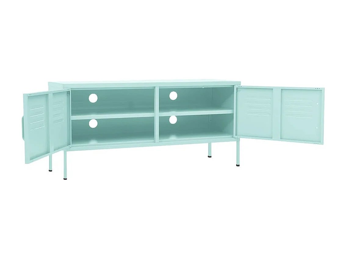 Drøbak  Tv-meubel 105x35x50 cm staal mintkleurig