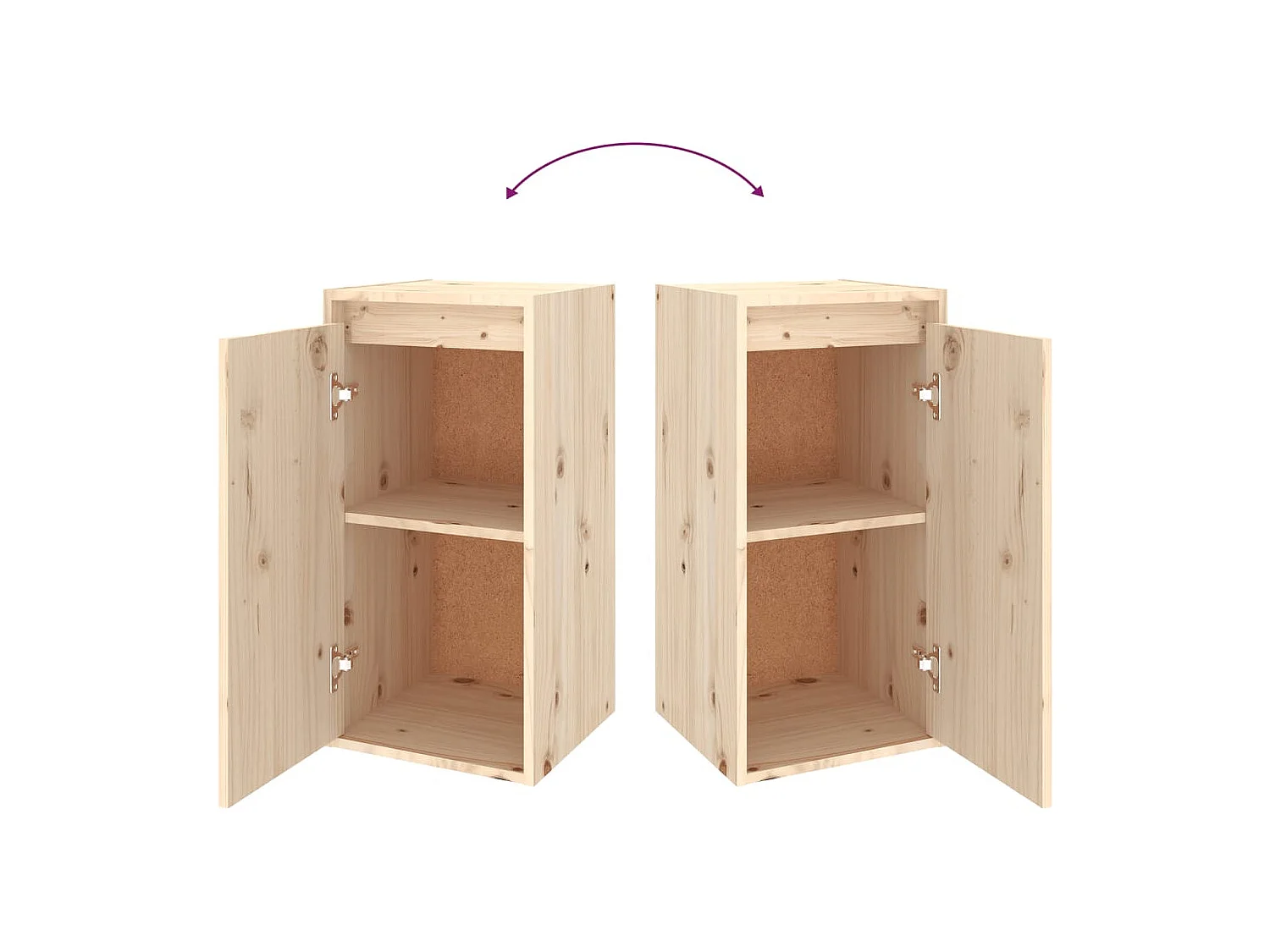 Marc-Jean-Claude  Meubles TV 4 pcs Bois massif de pin