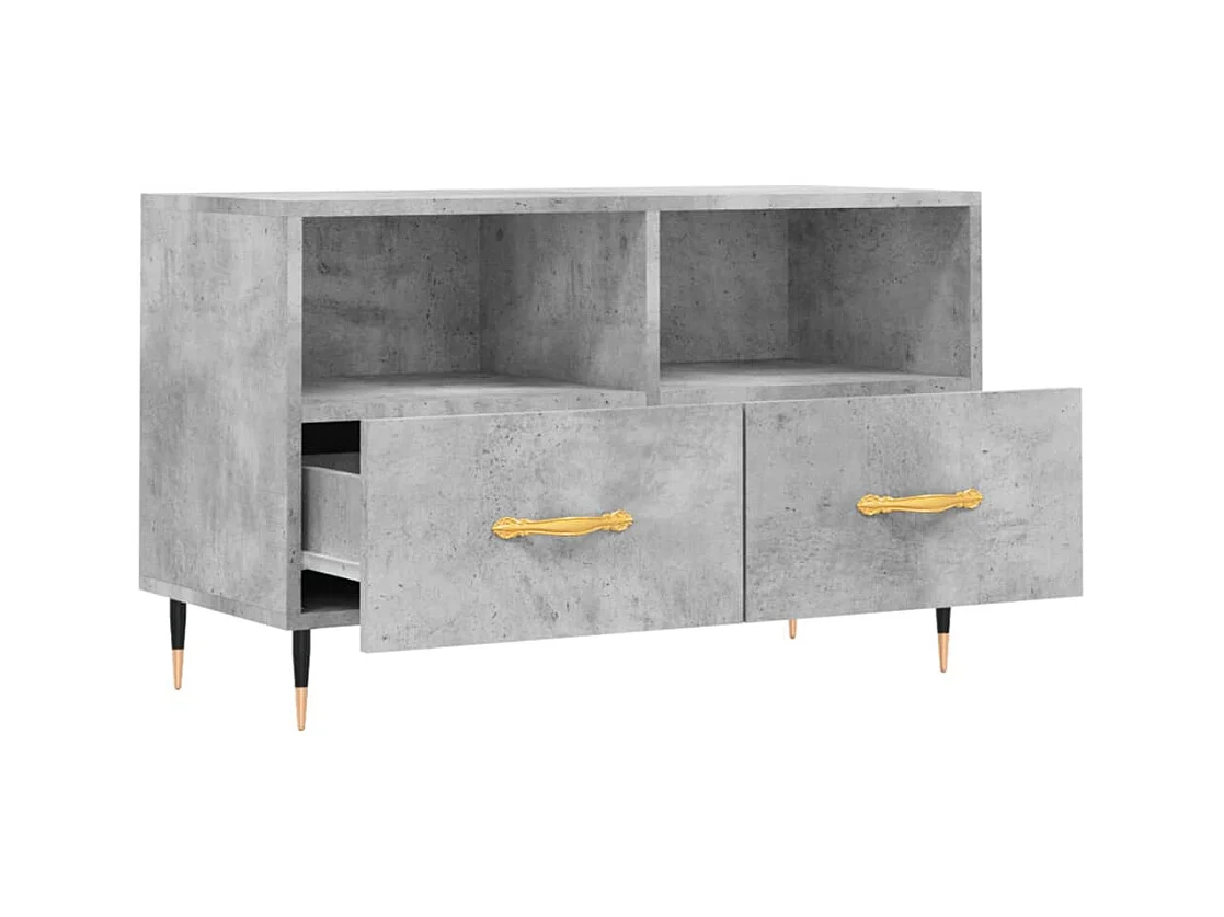 Arroyo Grande  Tv-meubel 80x36x50 cm bewerkt hout betongrijs