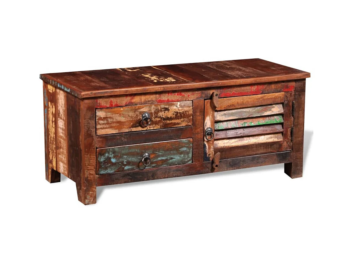 Garden Furniture -  Buffet de téléviseur Bois massif de récupération