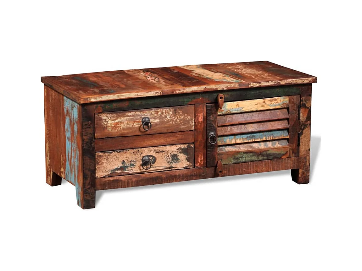 Garden Furniture -  Buffet de téléviseur Bois massif de récupération