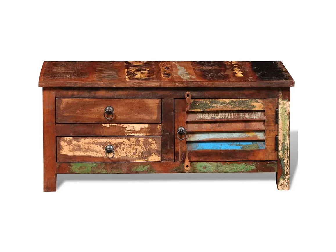Garden Furniture -  Buffet de téléviseur Bois massif de récupération