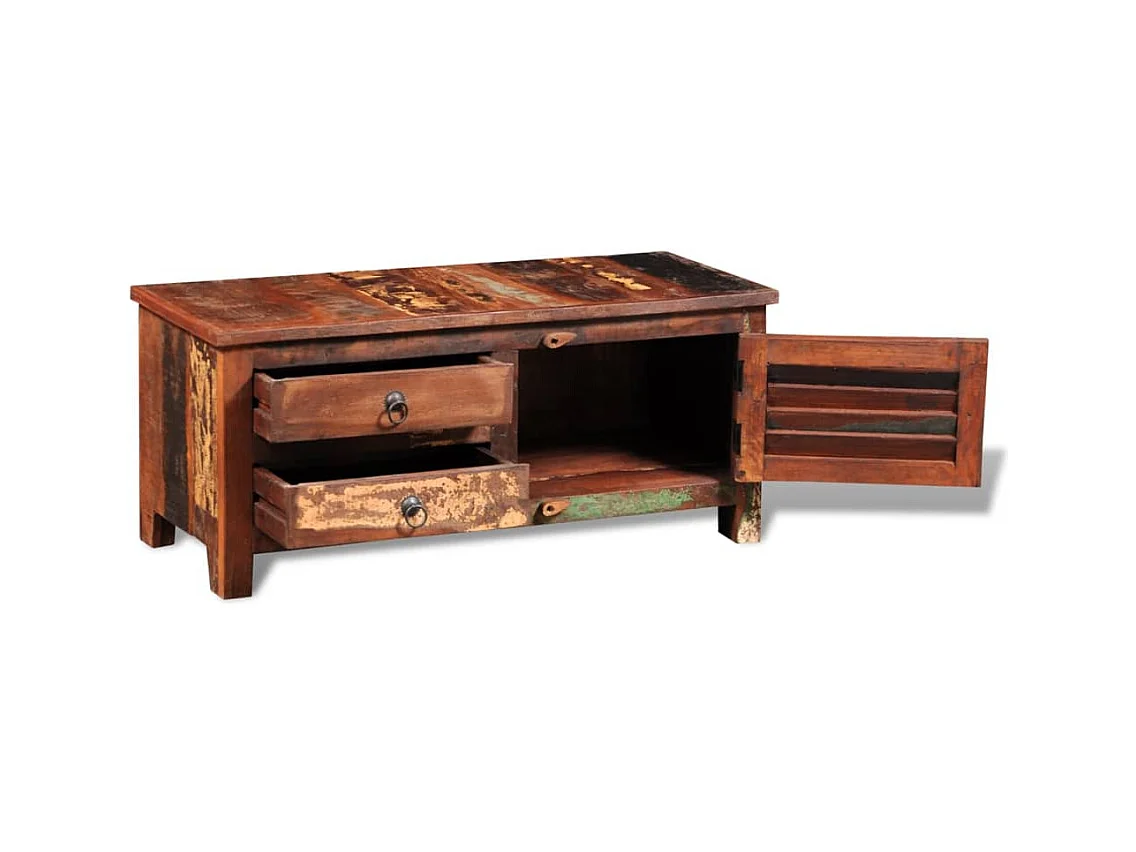 Garden Furniture -  Buffet de téléviseur Bois massif de récupération