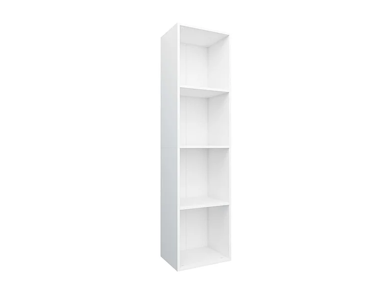 Pieter  Bibliothèque/Meuble TV Blanc 36x30x143 cm Bois d'ingénierie