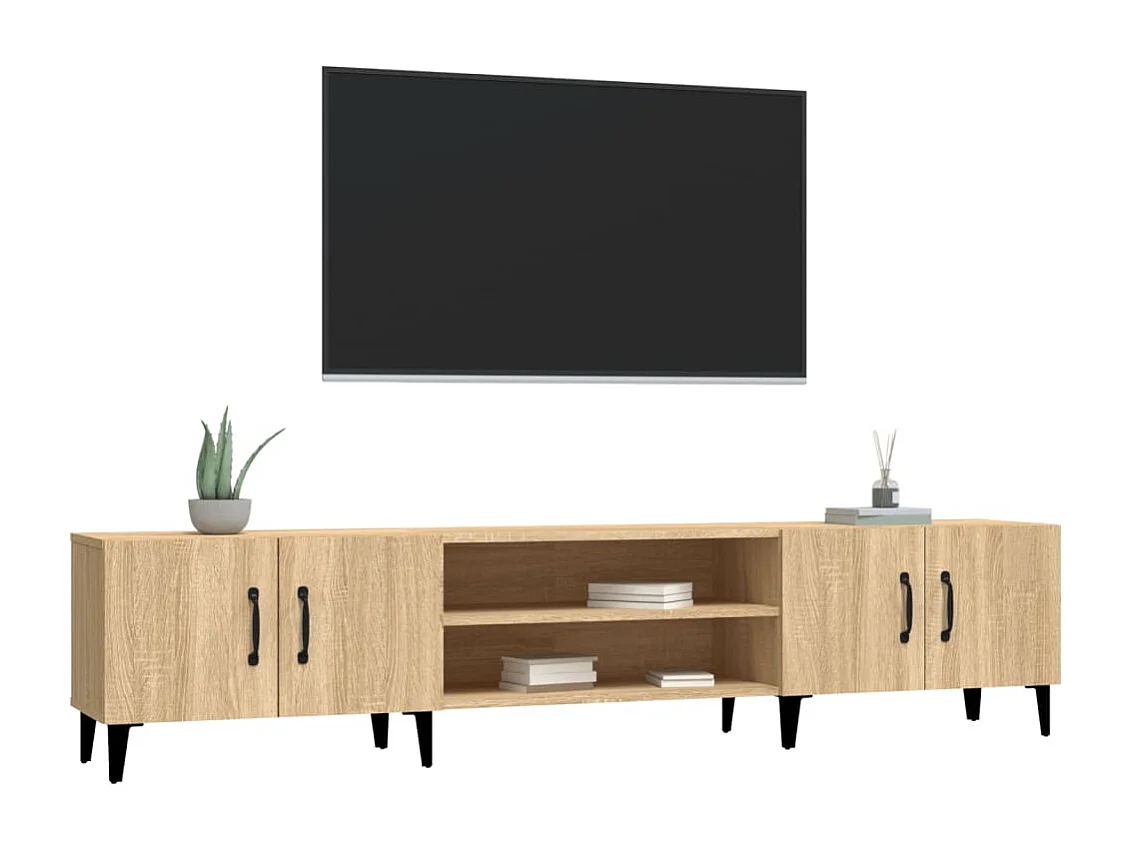 Odette  Tv-meubel Sonoma eiken 180x31,5x40 cm bewerkt hout