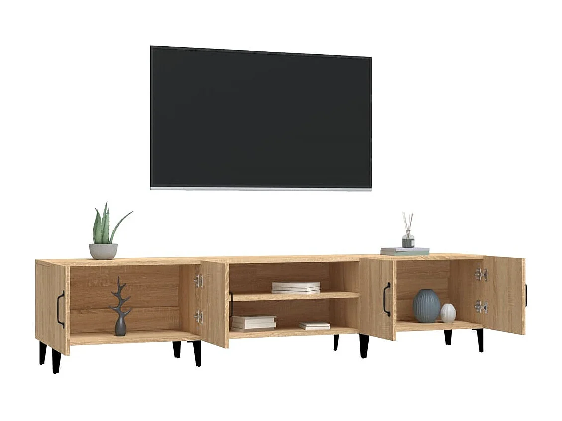 Odette  Tv-meubel Sonoma eiken 180x31,5x40 cm bewerkt hout