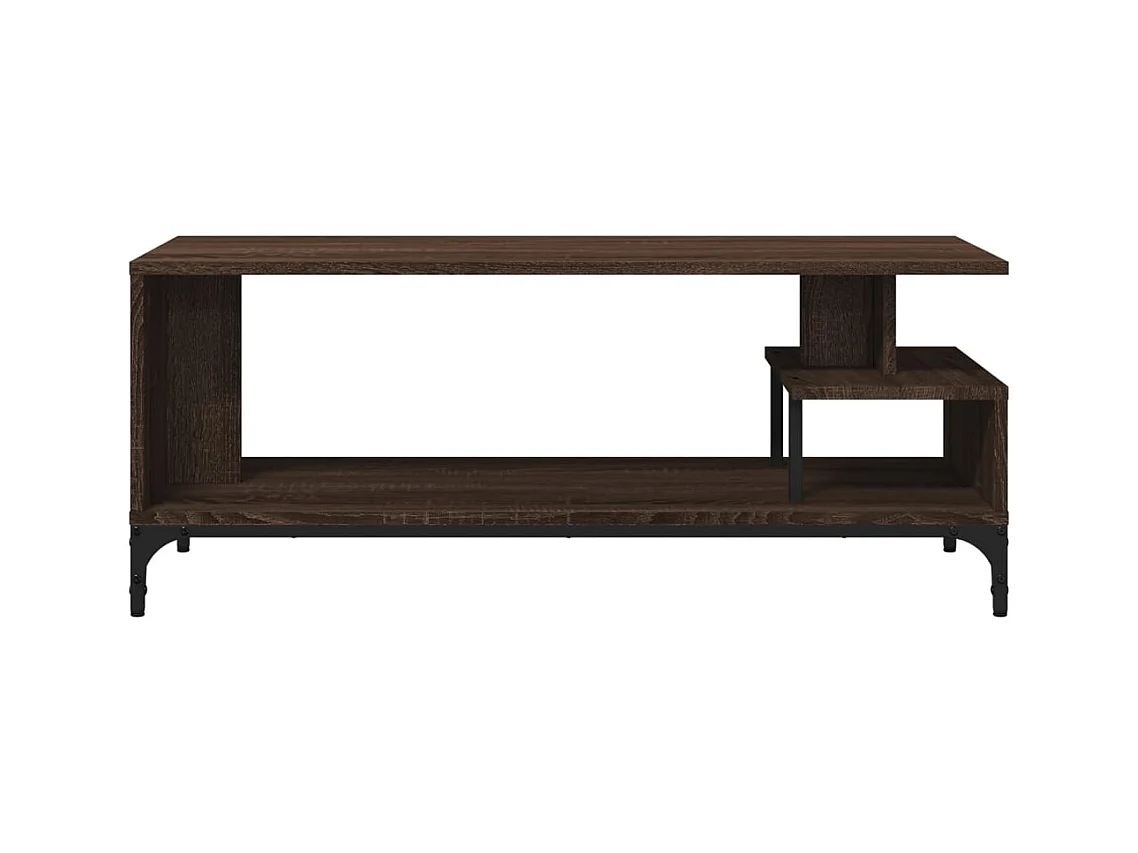 Trondheim  Tv-meubel 102x40x41 cm hout en gepoedercoat staal bruineiken