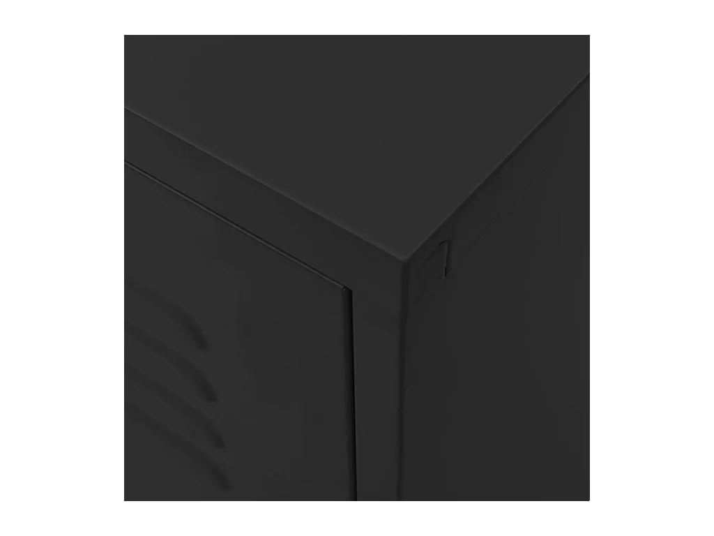 Drøbak  Meuble TV Noir 105x35x50 cm Acier