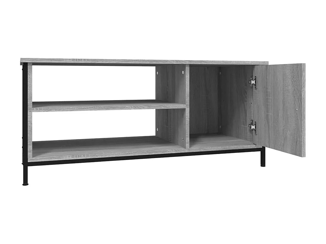 Einar  Tv-meubel 100x40x45 cm bewerkt hout grijs sonoma eikenkleurig