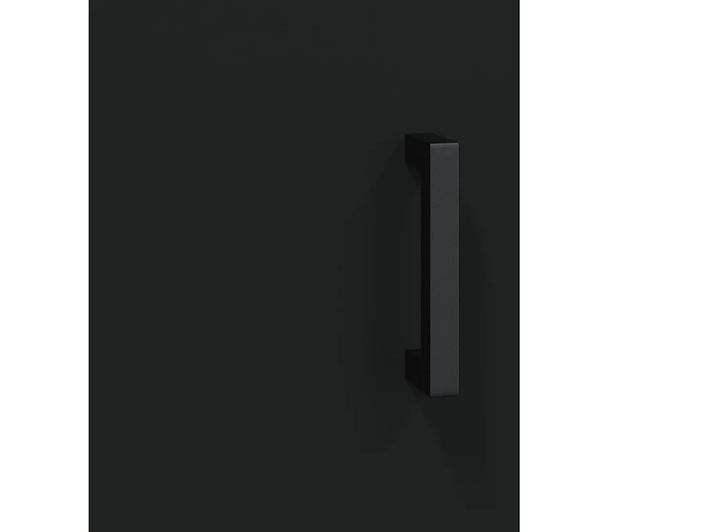 Zendra  Meuble TV noir 150x30x50 cm bois d'ingénierie