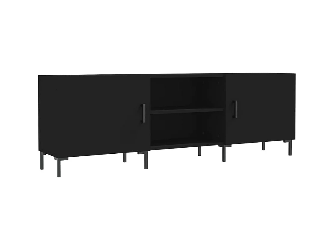 Zendra  Tv-meubel 150x30x50 cm bewerkt hout zwart