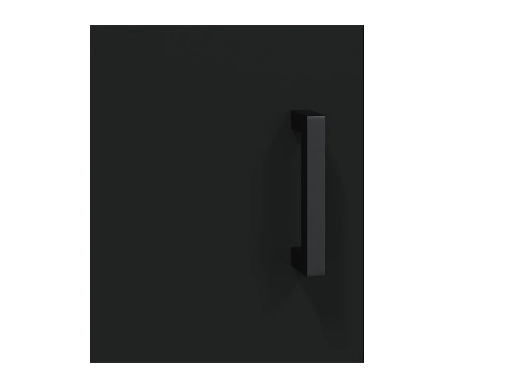 Zendra  Meuble TV noir 150x30x50 cm bois d'ingénierie