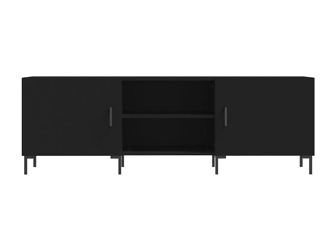 Zendra  Tv-meubel 150x30x50 cm bewerkt hout zwart