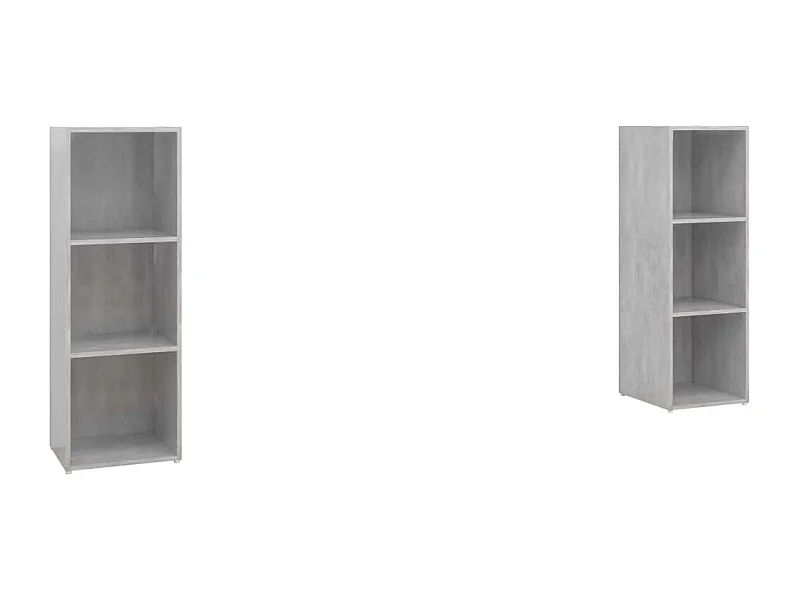 Helene  Muebles de salón 2 piezas madera ingeniería gris hormigón