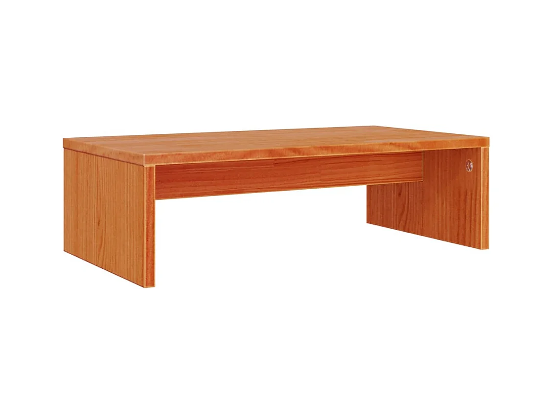 Prolenta Premium -  Support de moniteur marron miel 50x27x15 cm bois de pin solide