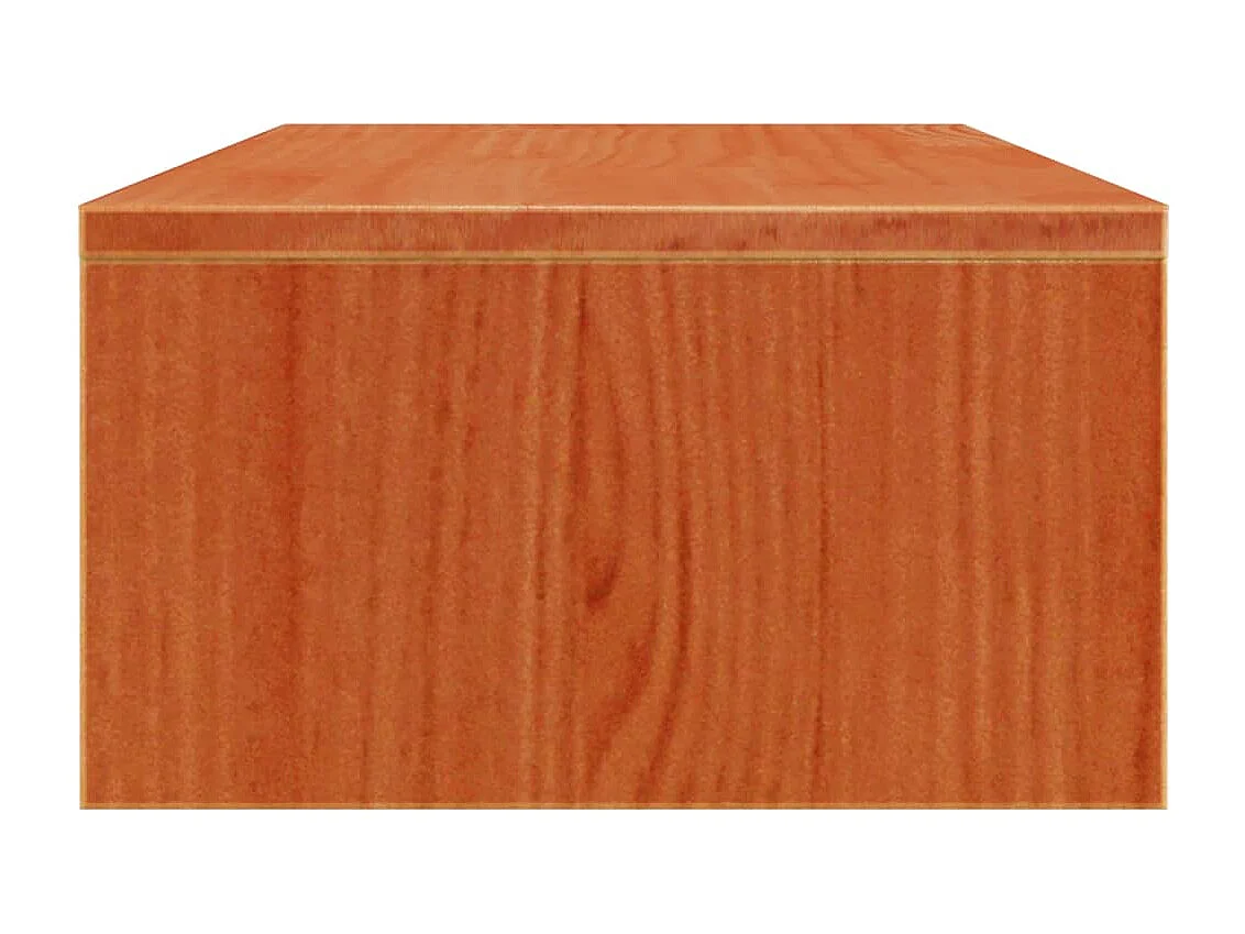 Prolenta Premium -  Monitorstandaard 50x27x15 cm massief grenenhout wasbruin