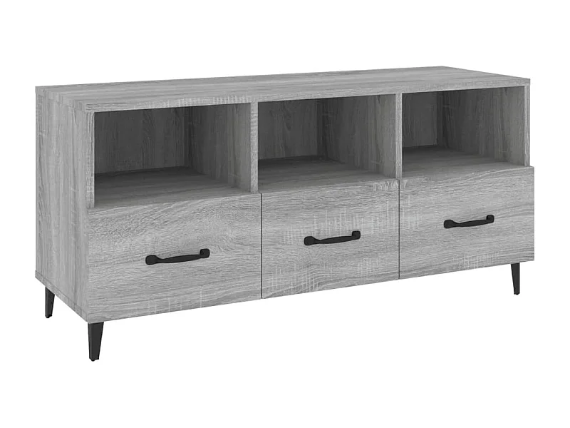 Firuz  Meuble TV Sonoma gris 102x35x50 cm Bois d'ingénierie