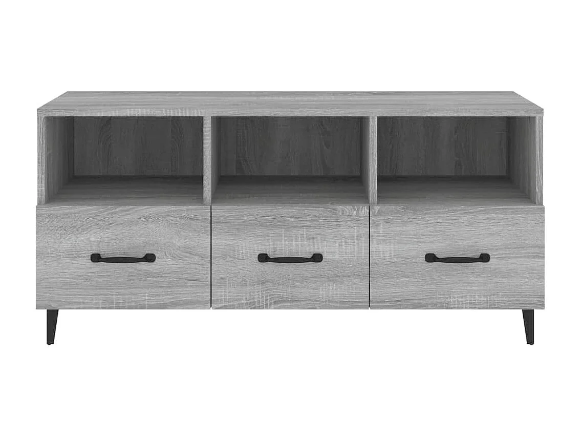 Firuz  Meuble TV Sonoma gris 102x35x50 cm Bois d'ingénierie