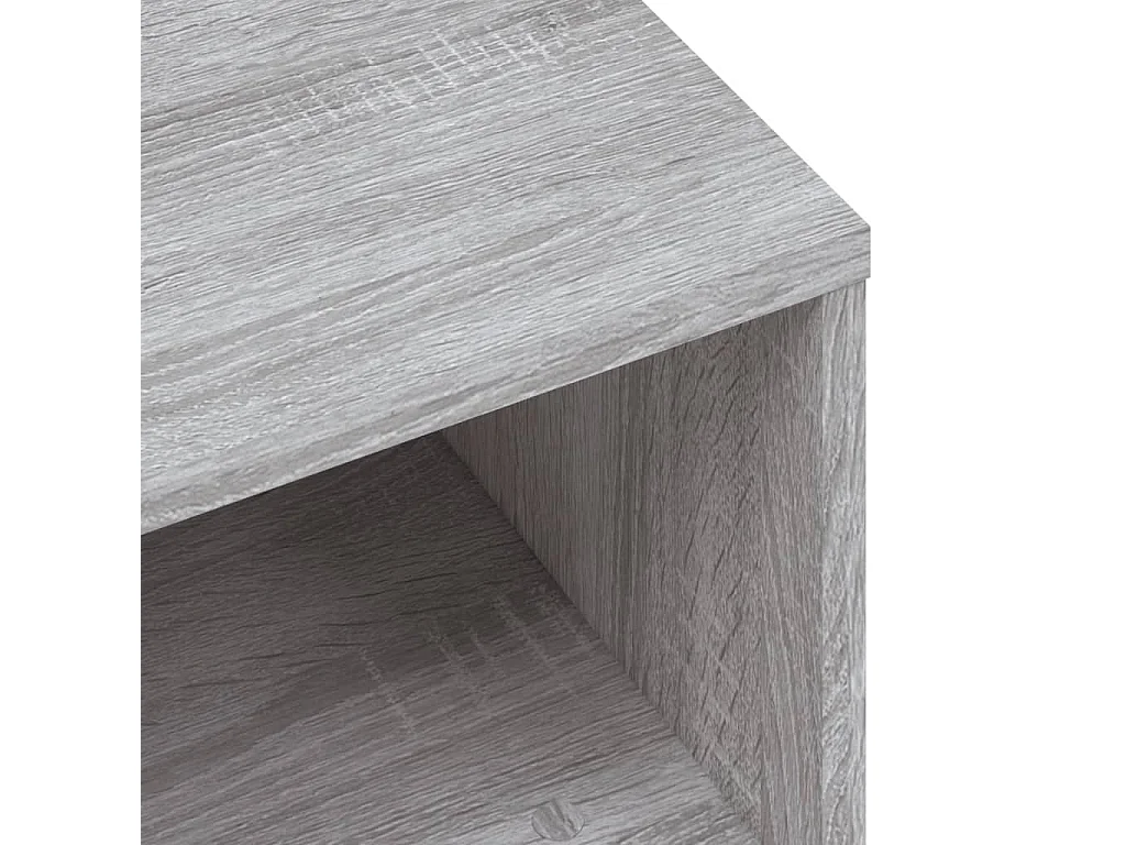 Steijn  Mueble de TV de madera de ingeniería gris sonoma 120x34x37 cm