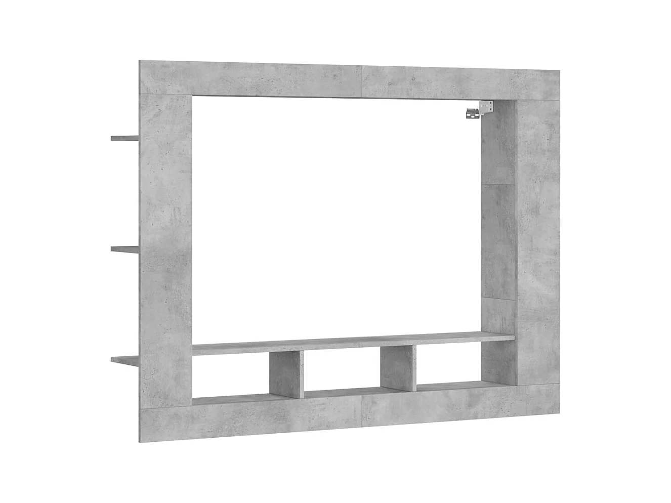 Mykdal  Tv-meubel 152x22x113 cm bewerkt hout betongrijs