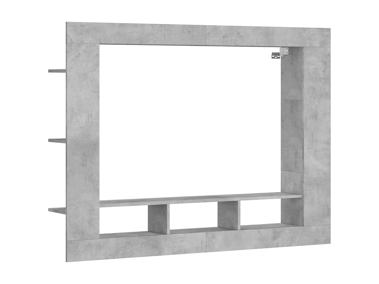 Mykdal  Mueble para TV madera de ingeniería gris hormigón 152x22x113 cm