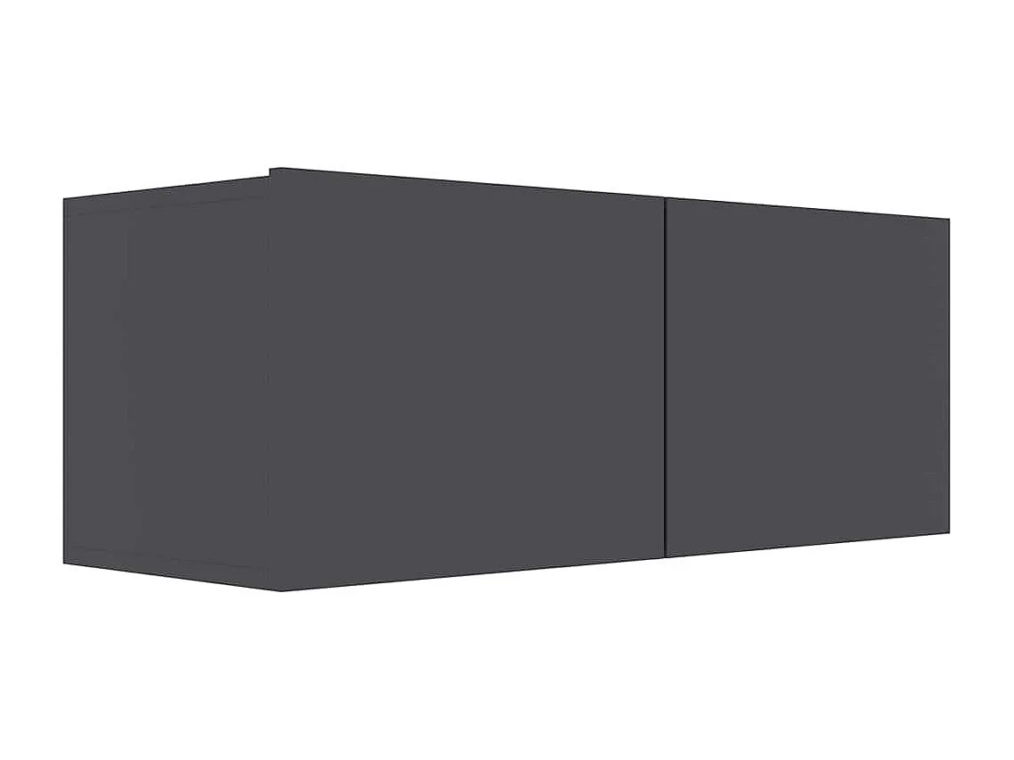 Mitchel  Meuble TV Gris 80 x 30 x 30 cm Bois d'ingénierie